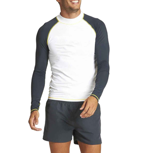 Venta al por mayor 2026 Camiseta de manga larga para hombre MMA Rash Guard Anti-UV Poliéster/Nylon 220g Ropa deportiva personalizada en blanco para adultos - Product Image 1