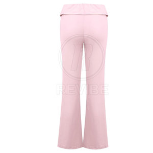 In Stock High Quality Yoga Women's <b>Flare</b> <b>Legging</b> Mid Waist Breathable Eco-Friendly Customizable Colors & Logo - Product Image 5