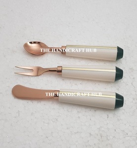 Best Selling Design Cheese <b>Set</b> Kitchen Utensil Cutlery <b>Set</b> Stainless Steel Cheese <b>Set</b> Wood Resin Handle very competitive Price - Product Image 3