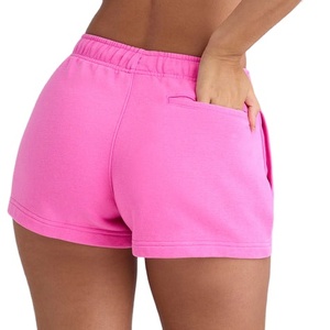 Prix de gros, logo personnalisé, nouvelle mode, short de sport taille haute coupe skinny pour femme, respirant, 100% coton, décontracté, coloré, séchage rapide - Product Image 3