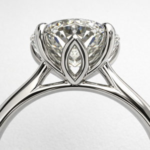 Bague solitaire classique en platine avec diamant de laboratoire brillant de 2,5 carats, pour femme, luxe, fiançailles, mariage, soirée, certifiée IGI - Product Image 4