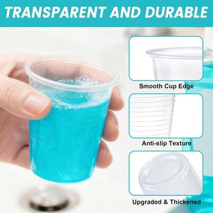 Confezione da 100 Bicchieri Monouso in Plastica Trasparente da 150 ml, Bicchieri per Cocktail in PP per Feste e Matrimoni - Product Image 3