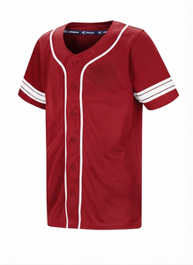 Fabricante de Camisetas de Béisbol Personalizadas OEM ODM, Completamente con Botones, 100% Poliéster, Sin Mangas, Transpirables - Product Image 4