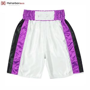 Pantalones cortos de boxeo a rayas laterales para hombre y adulto, de seda multicolor, transpirables, cómodos - Product Image 5