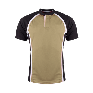 Maillot de sport 100 % polyester à blocs de couleur, manches courtes, col baseball, anti-humidité, pour entraînement d'équipe et matchs athlétiques - Product Image 3