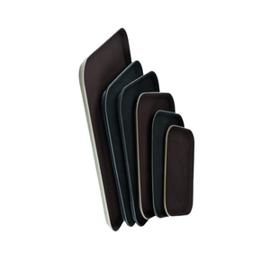 Plateau de service de restaurant en fibre de verre durable, de qualité commerciale, incassable, résistant au lave-vaisselle, imperméable, antidérapant, surface en caoutchouc - Product Image 3