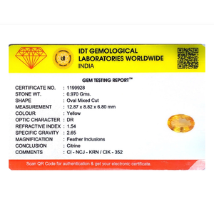 Premium 4.85 Ct Citrine Loose Gemstone for Fine Jewelry - Product Image 4