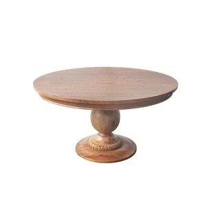 Classic Handmade Durable Round Wooden <b>Cake</b> <b>Stand</b> with Natural Wood Grain Finish for Festive Dessert Table Arrangement - Product Image 4