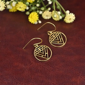 Pendientes de Latón de Primera Calidad, Selección Premium, Acabado Liso, Precio de Fábrica al por Mayor, Artesanía en Metal - Product Image 4