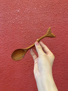 Juego de Tenedores y Cucharas de Madera Grabados con Logotipo Personalizado, Vajilla de Madera Natural, Tenedores para Postre y Ensalada - Product Image 3