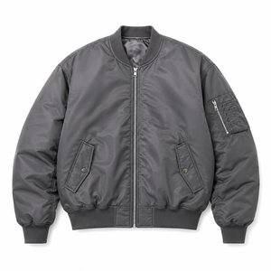 Private Label Men's Nylon Bomber <b>Jacket</b> Lightweight Windproof Outerwear for Streetwear and Daily Fashion - Product Image 5