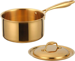 Casserole en aluminium avec poignée, fabrication artisanale, qualité supérieure, design classique, pour la cuisine à domicile, prix abordable. - Product Image 2