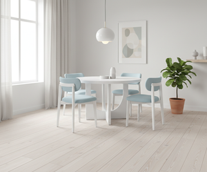 Juego de Mesa de Centro y Comedor Moderno con Materiales de Madera de Caucho y Roble, Duradero y Fácil de Limpiar, 1 Año de Garantía, Diseño Compacto - Product Image 4