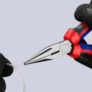 Pince à bec long professionnel en acier inoxydable avec coupe-fil multi-grip pour la fabrication de bijoux - Product Image 4