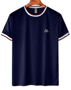 Impression par sublimation personnalisée de qualité supérieure coupe régulière quantité minimale de commande bas 65% coton, 35% polyester T-shirt GSM 180 pour hommes du Bangladesh - Product Image 5