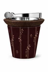 Quemador de Incienso Decorativo con Recipiente Interior de Metal e Ilustración Elegante de Jardín para Aromaterapia y Fragancia del Hogar - Product Image 5