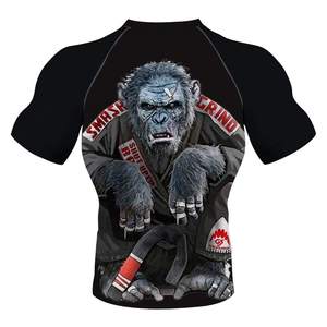 Camiseta de Compresión de Alta Calidad para Entrenamiento de MMA, Sublimada, con Protección Contra Rozaduras, Marca OEM - Product Image 5