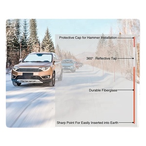 Marcadores Flexibles para Entradas de Vehículos, Estacas Reflectantes Huecas de FRP para Nieve - Product Image 1