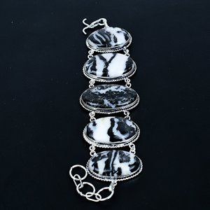 Natural White bafflo Women's <b>Bracelet</b> Natural Cabochon Gemstone 925 Sterling Silver Plating Birthstone Party Jewelry Gift - Product Image 2