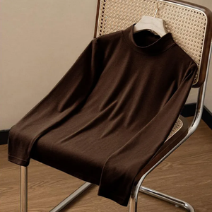 <b>Men's</b> Outdoor Fitness Running Casual long sleeve T-<b>Shirt</b> 100% Cotton Quick-Dry Long Sleeve Slim Fit Solid Color <b>Pocket</b> Knitted - Product Image 2