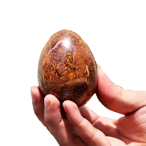 Œuf de Yoni en pierre de jaspe naturel de Mariam, œuf de jade semi-précieux pour la protection énergétique, l'exercice vaginal, sculpté, Feng Shui Direct - Product Image 4