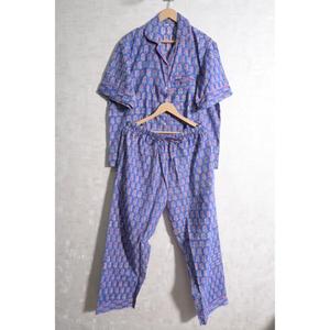 Printed Cotton Pajama Set for Women Cozy Breathable PJ Sleepwear Lounge Wear Homewear Outfit - Product Image 1
