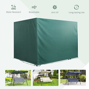 Funda Protectora Impermeable para Columpio de Patio y Muebles de Jardín de 3 Plazas, Color Verde Oscuro, 85 x 61 x 59 Pulgadas, para Uso en Exteriores - Product Image 3