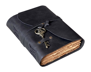 Full Grain Leather Vintage Handmade Journal <b>Notebook</b> Bound Diary with Deckle Edge <b>Line</b> Paper and Key Closure, Leather Diary - Product Image 4