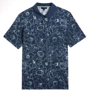 เสื้อถักสีดำสำหรับผู้ชาย ผ้าฝ้าย 100% ระบายอากาศได้ดี กันน้ำ ไร้รอยต่อ ป้องกันรอยยับ มีกระเป๋าโลโก้ด้านหน้า ทรง 6 แผง สวมใส่สบาย แบบลำลอง - Product Image 5