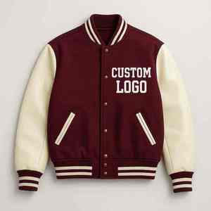 Custom Mens Baseball Varsity <b>Jacket</b> Wool Blend Chenille <b>Patches</b> Wholesale <b>for</b> Sports Retailers Private Label - Product Image 5