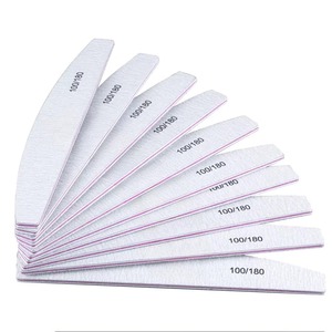 1pc LANGMA Disposable Durable Crystal Glass Double-Sided Nail <b>Files</b> <b>Case</b> Straight Pattern 100 Grit Professional Manicure Tool - Product Image 5