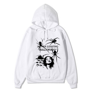 Sweat-shirt à capuche décontracté ODM Hiver 2026 pour hommes et femmes, style gothique, grande taille, imprimé araignée, en polaire écologique avec poche - Product Image 2