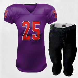 Maillot de football américain sur mesure à taille élastique avec impression personnalisée intégrale 100% polyester à manches courtes - Product Image 4