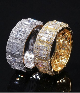 Custom Handmade 3D Hip Hop Engagement Wedding <b>Ring</b> 925 <b>Sterling</b> <b>Silver</b> Rhodium Plated Cluster <b>Ring</b> for Unisex Women <b>Men</b> Gift - Product Image 5