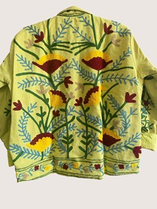 Veste en coton brodée à motif Suzani, écologique, style bohème, col rond, manches longues, vêtements d'extérieur décontractés pour femmes, marque CVR - Product Image 4