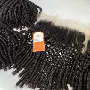 Cabello humano rizado Pixie de color natural de alta calidad al mejor precio de paquetes de proveedores vietnamitas y conjunto de cabello con cierre, la mejor opción - Product Image 3