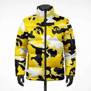 Custom Sublimation <b>Plus</b> <b>Size</b> Oversized Streetwear Winter Puffer <b>Jackets</b> for <b>Men</b> Winter Thick Padded Down Puffer <b>Jacket</b> - Product Image 1