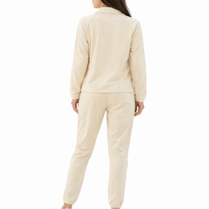 Women Minimal Style Tracksuit Zip Up Top & Slim Fit Jogger Pants Set Activewear Relax Fit Tracksuit For Women - Product Image 2