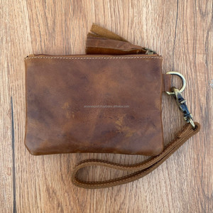 Offre Spéciale 2024 peau de vache Laser gravure femmes pochette à fermeture éclair cheveux occidentaux sur cuir véritable bracelet luxe polyvalent pochette - Product Image 5