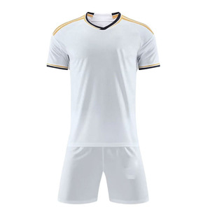 เสื้อฟุตบอลคุณภาพดีเยี่ยม ระบายอากาศได้ดี โลโก้สั่งทำได้ ผ้าฝ้าย 100% คอวี แขนกุด ผลิตในปากีสถาน ชุดฟุตบอลแบบ OEM - Product Image 3