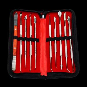Kit d'outils dentaires manuels en acier inoxydable 10 pièces, vente chaude |   Ensemble de couteaux à sculpter en céramique pour la modelage et la sculpture de l'argile - Product Image 3