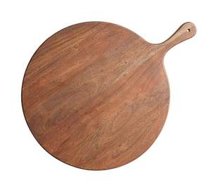Planche à découper carrée en bois d'acacia de haute qualité, plateau rectangulaire en bois massif avec poignée pour la cuisine - Product Image 4