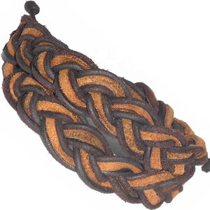 Gran oferta, la última pulsera de cuero trenzado a mano multicolor, brazaletes de moda a precio mayorista - Product Image 3