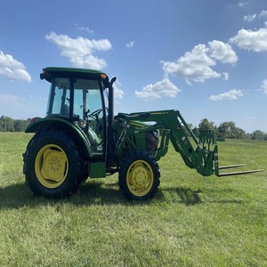 Tracteur utilitaire John Deere 5075E Turbo Diesel 4x4 avec assistance aux roues avant, moteur 75 CV, pompe, boîte de vitesses, roulement d'entraînement - Product Image 2