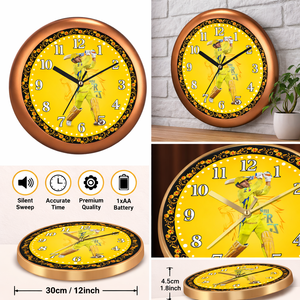 Reloj de Pared Moderno para Amantes del Cricket con Impresión de Foto Personalizada para el Regreso a Clases, Graduación, Día de San Valentín - Product Image 3
