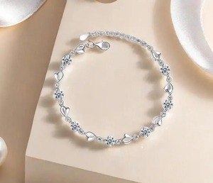 Most Selling Moissanite Lab Grown Diamond <b>Bracelet</b> <b>for</b> <b>Women</b> in Silver with Elegant Finishing <b>for</b> Everyday Wear and Gift - Product Image 3