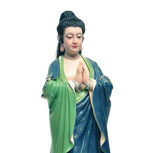 Small Chinese Buddha Miniature Guanyin Silicone Wax Figure Statue