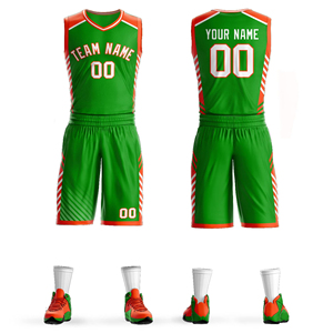 New Design Sublimation Reversible Breathable Basketball Jerseys & <b>Shorts</b> Custom Men's Double-Sided 100% <b>Polyester</b> OEM - Product Image 5