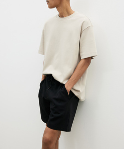 กางเกงขาสั้นคุณภาพดีเยี่ยม แห้งเร็ว สีพื้น ระบายอากาศได้ดี ผ้าฝ้าย แฟชั่นฤดูร้อน สตรีทแฟชั่น ผู้ชาย สปอร์ต ชายหาด ลำลอง เอวสูง - Product Image 1