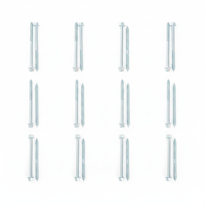 Vis à tête hexagonale en acier au carbone zingué classe 4.8 6.8, filetage partiel, M6-M12, métrique-pouces, DIN/ANSI, modèle PDC 13 - Product Image 1